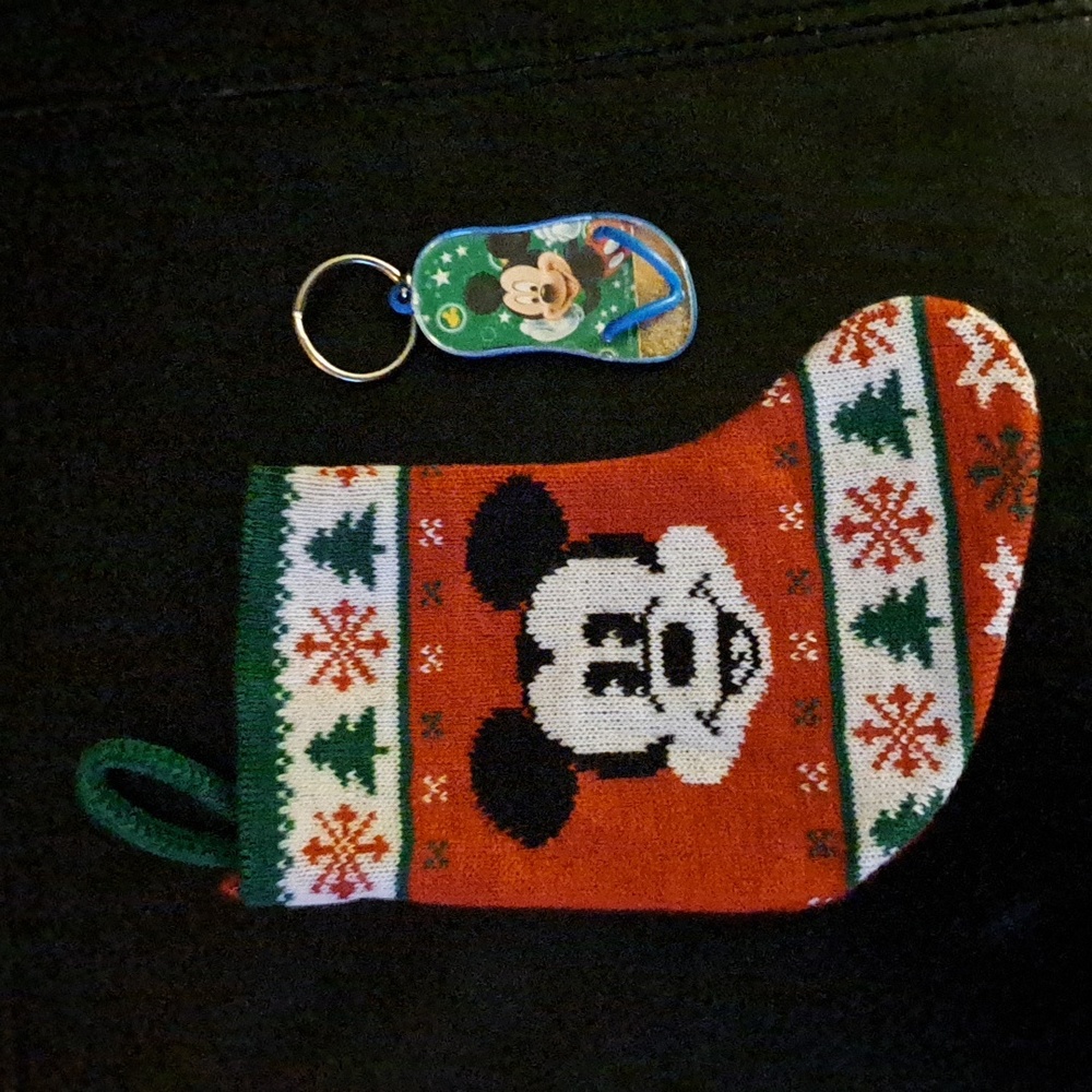 Disney Mickey Mouse Mini 7" Knitted Cristmas Stocking